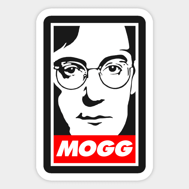 Jacob Rees-Mogg Aesthetic Sticker by dumbshirts